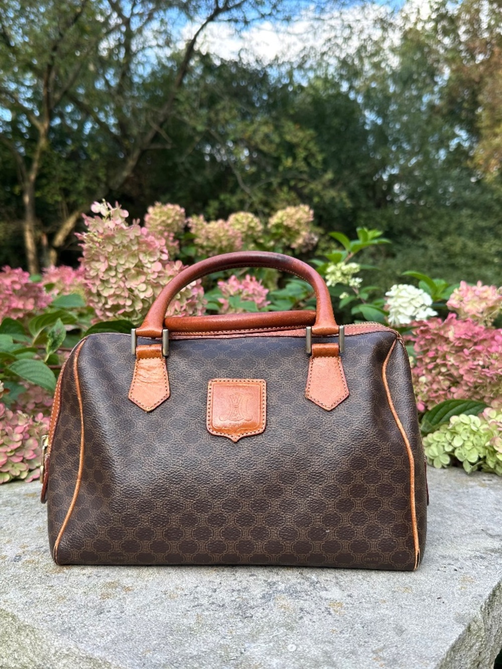 CELINE MACADAM BOSTON BAG Vintage